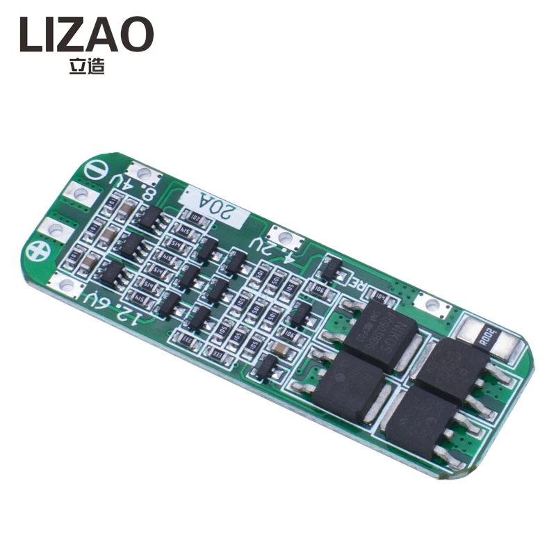 LIZAO 3S 20A BMS Battery Protection Board 18650 Li-ion Battery 12.6V Charger Module for Drill Motor Power Tools