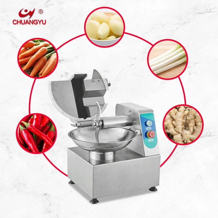 

Automatic Meat Chopping Machine Chopper Mixer Vegetables Meat Bowl Cutter