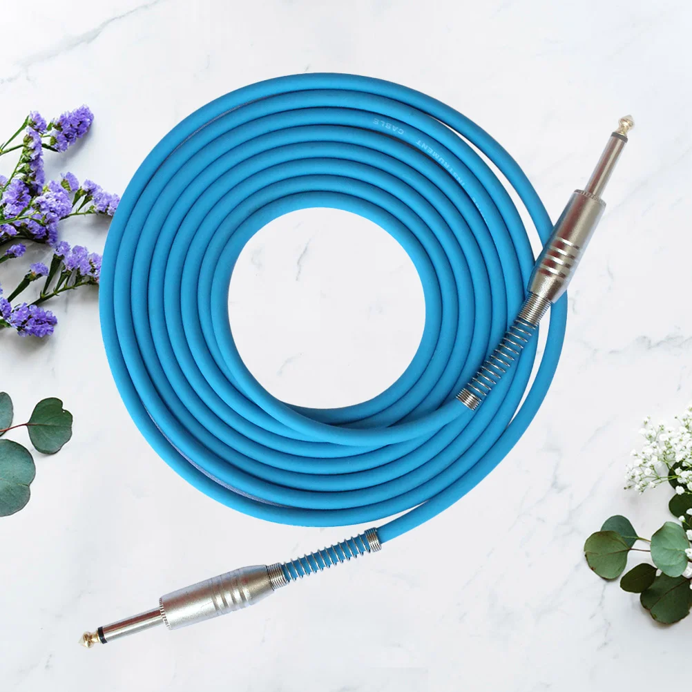 

3M 6.35mm Male to Male Guitar Bass Cable Audio Cord with Oxygen-Free Copper Twisted Shielding for Electric Guitar Box Piano