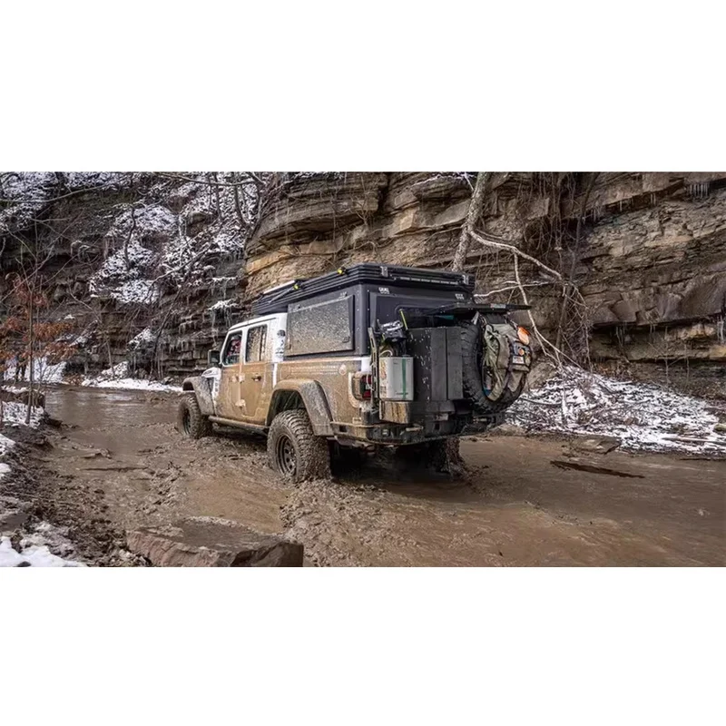 High‑Quality Integrated Hardtop With Roof Tent, Elevated Truck Bed Cover Suitable Multiple Pick‑up Models