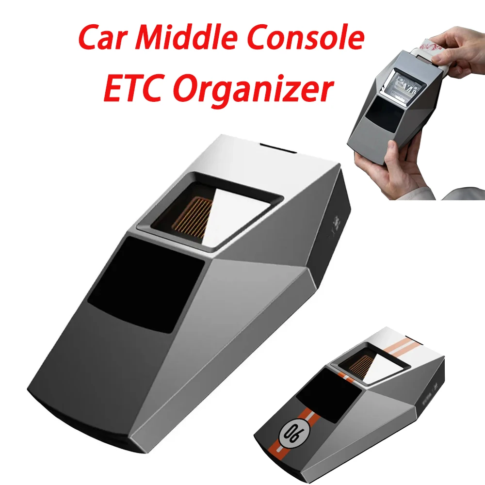 

Middle Console Organizer Hidden Car ETC Holder Bracket for Tesla Model 3 Y Hi Pass E-ZPass Electronic Toll Auto Accessories