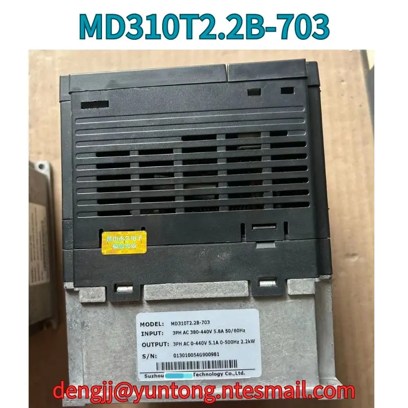 Used Frequency converter MD310T2.2B-703 test OK Fast Shipping