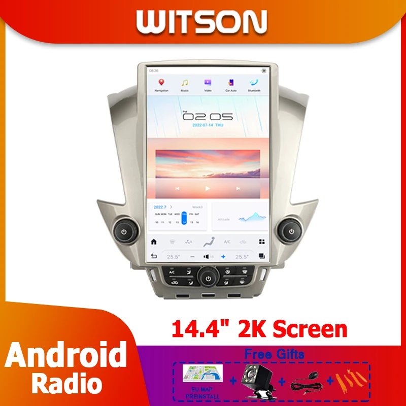 

WITSON Radio Car 14.4" 2K Screen Android Unit For GMC Yukon Chevrolet Tahoe Suburban 2015-2021 Media Player