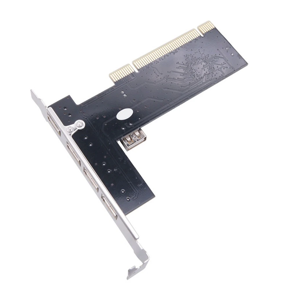 PCI Expansion Card PCI To 5 Ports USB 2.0 Expansion Card 480Mbps High Speed Hub Driver-Free For Desktop Computer