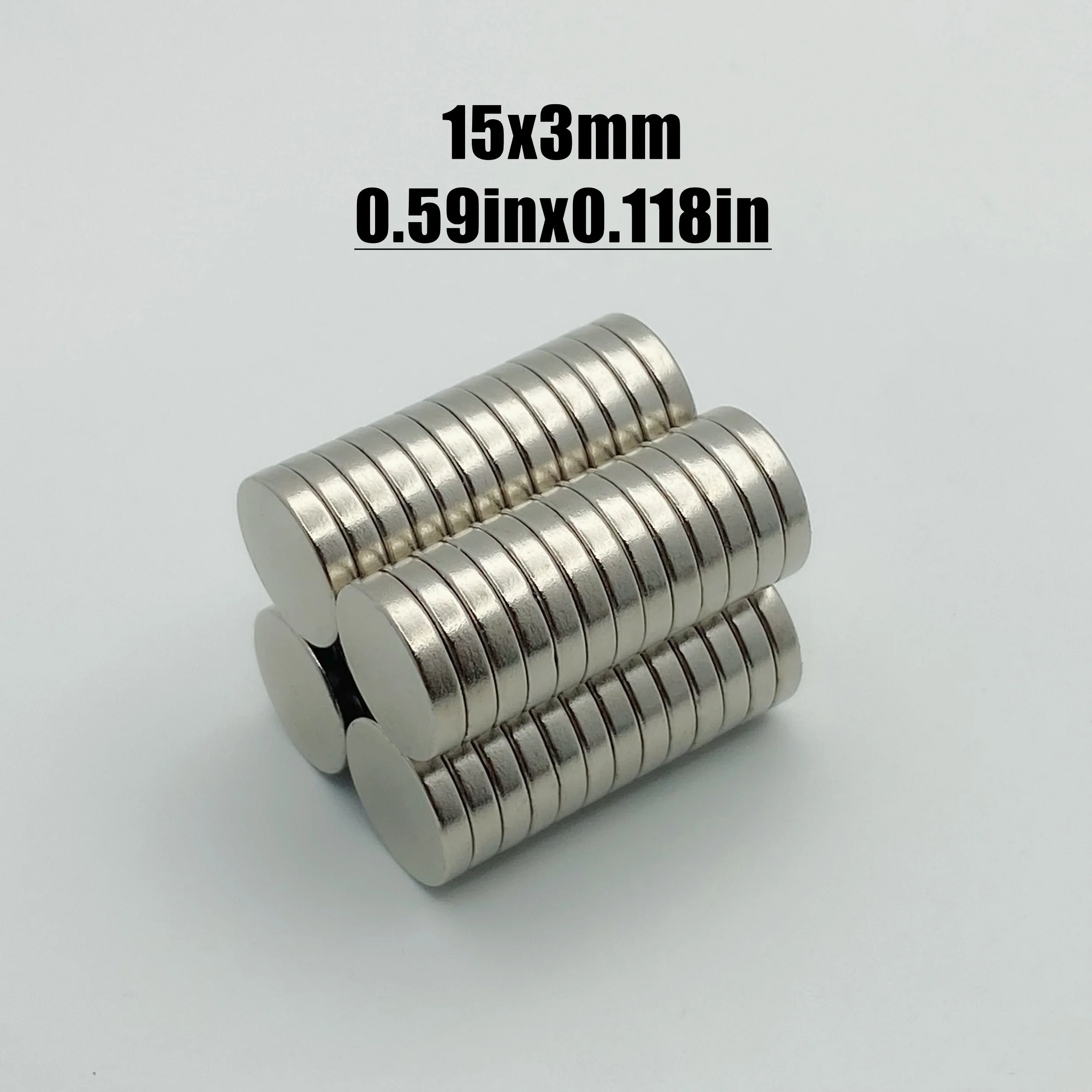 5-300pcs 15x3mm Magnet Neodymium Magnet N35 NdfeB Permanent Magnetic Imanes Fridge Diy Magnets Round Shape 15*3 Magnet Accessory