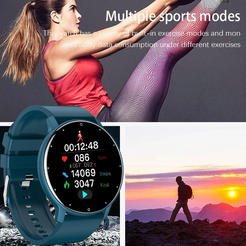 LIGE Sport Fitness Heart Rate Monitor Blood Oxygen Lady Smartwatch For Women Ladies Smart Watch Bluetooth Call Watch IOS Android