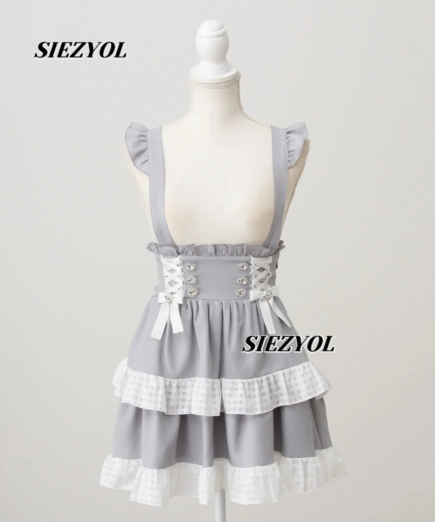 Summer New Japanese Sweet Short Strap Skirt Fashion High Waist Cute Girl Versatile Lotus Leaf Edge Suspender Skirts