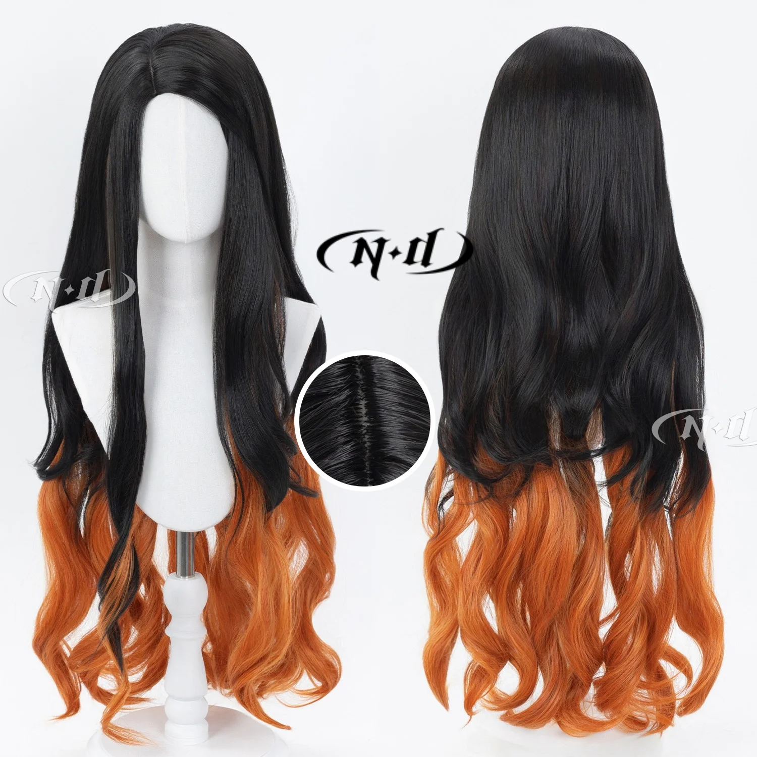 

Парик для косплея Нэзуко Кимэцу от ND Brand, термостойкий, для Comic-Con, Хэллоуина, костюмированных вечеринок