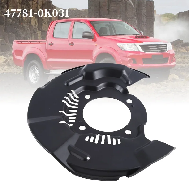 Cubierta antipolvo de disco de freno delantero, Panel antisalpicaduras para Toyota Hilux 2006-2011, piezas derecha 47781-0K031