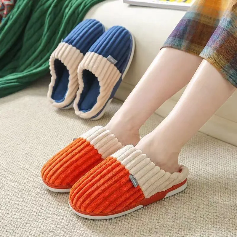 Women Winter Home Slippers Cartoon Nonslip Soft Winter Warm House Spa Slippers Indoor Bedroom Lovers Outdoor Shoes