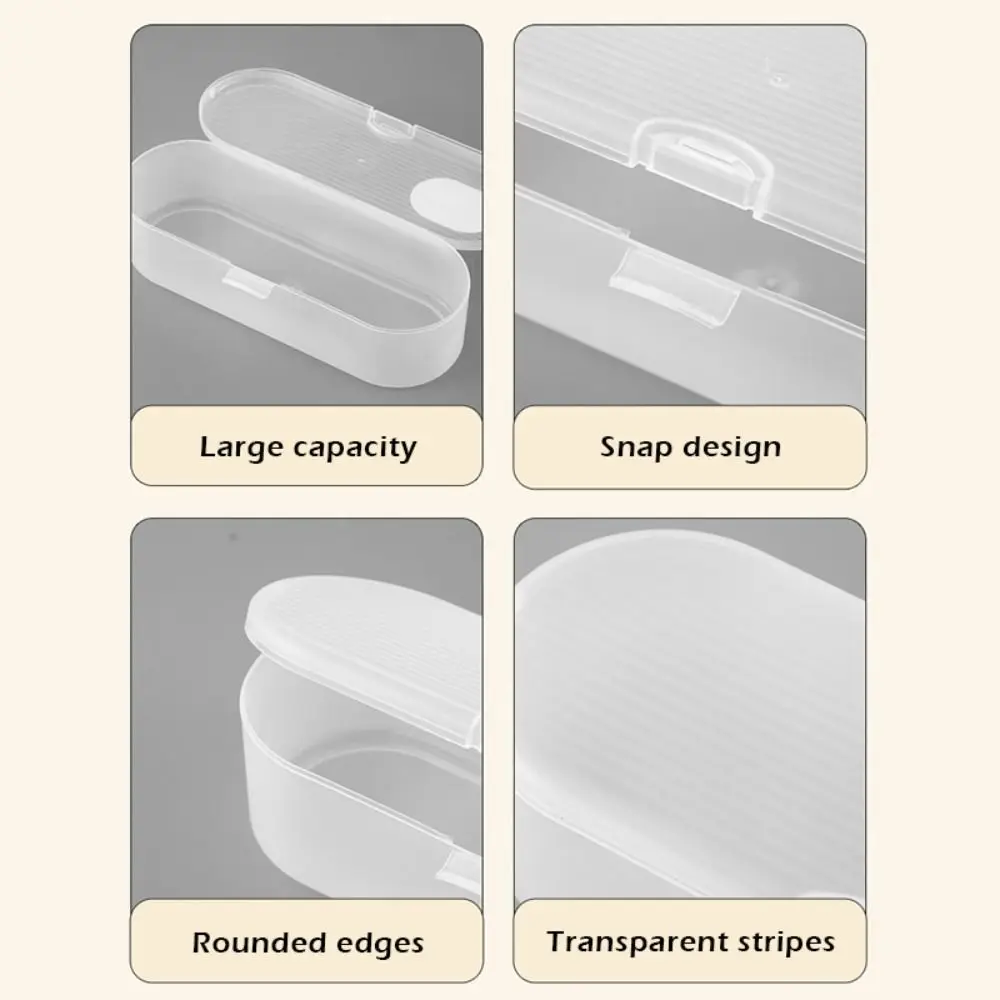 High Quality Plastic Storage Box Large-capacity Stackable Pencil Case Transparent Pen Box School Office