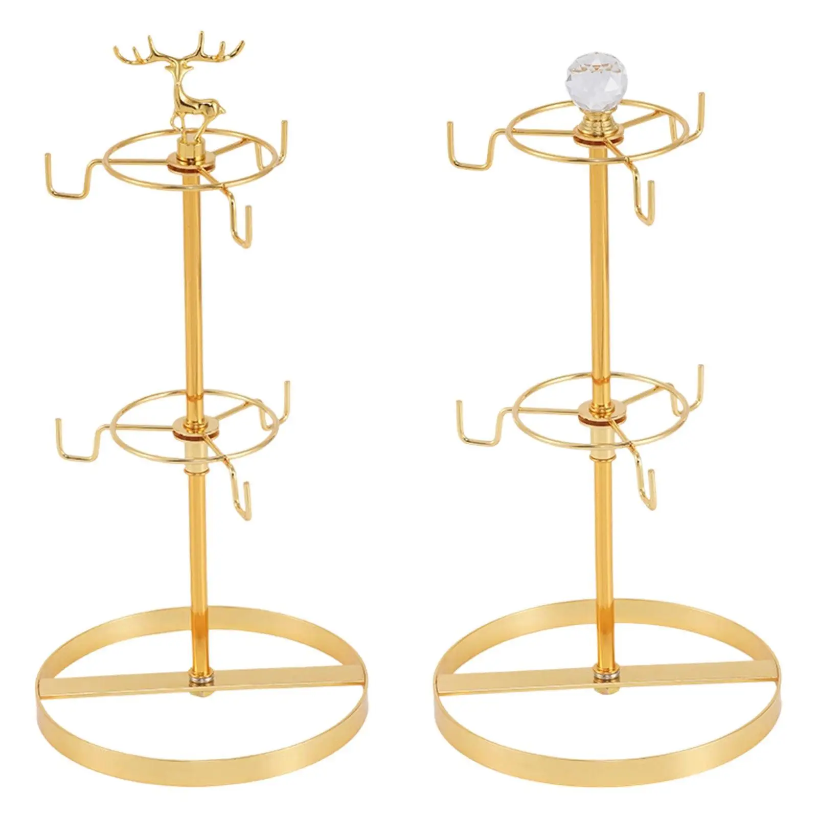 Coffee Cup Holder Cup Drying Rack 6 Hooks Metal Decor Cups Organizer for Home