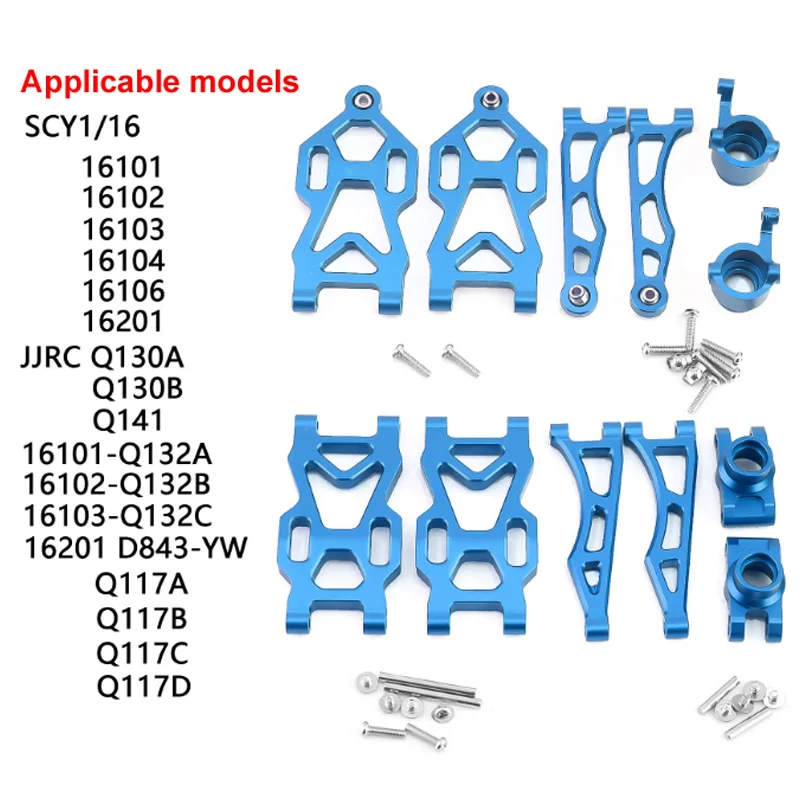 Upgrade Metall-Vorder- und Hinterradaufhängung, Radnaben, Lager, Lenkrobe, Aluminiumteile für SCY16101,16102Pro,16104,SG116,Q130 usw – Detail 3