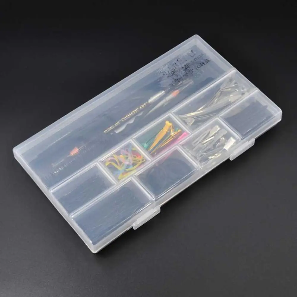 New Thickened Makeup Artist Storage Box Transparent Stylist Plastic Rectangle Case Large Capacity Makeup Brush Storage Jewelry