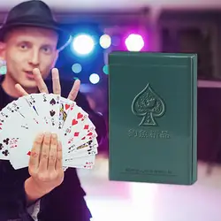 54pcs Quality Magic Poker Playing Cards Set Black Red Magic Box-packed Plastic Playing Classic Magic Tricks Tool Table Games