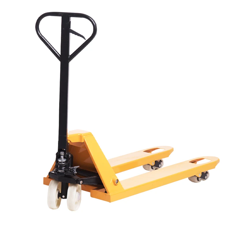 Nylon Wheels 2.5 t Low Profile 685*1220mm Hydraulic Hand Pallet Truck Jack for Transport of goods