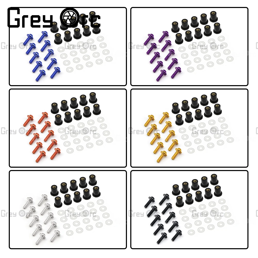 

4.8mm * 16mm Motorcycle Universal M5 Fastening Nut Windshield Screw Windshield Mounting Bolt For Honda Suzuki Kawasaki Yamaha