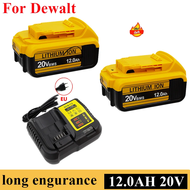 

for Dewalt original 20V rechargeable tool battery DCF887 DCG405 DCS571 18V 20v 6AH 8AH 12AH .For Dewalt 18V 20V tool battery