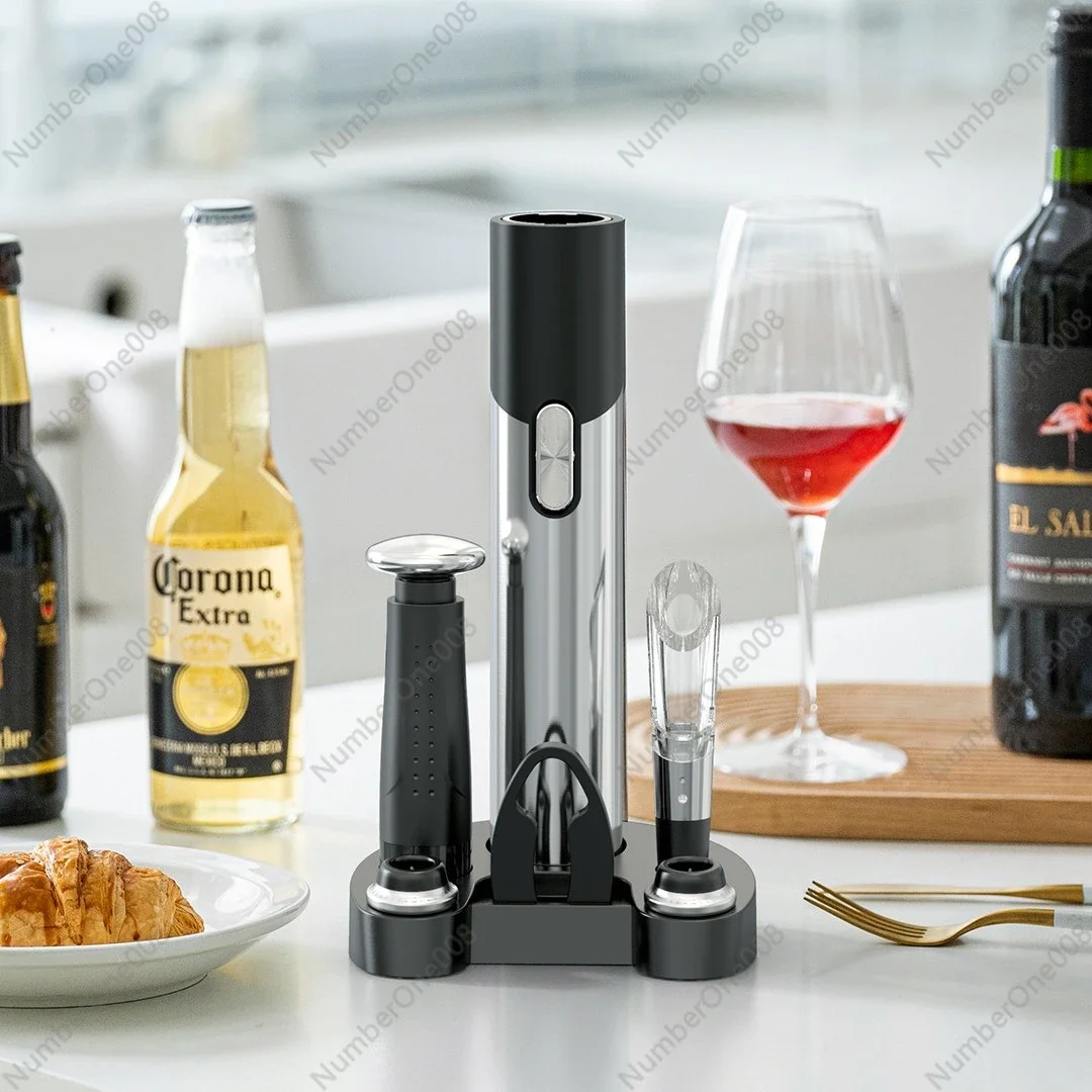 Circle Joy Electric Wine Bottle Opener, Home Wine Opener Wine Screwdriver Gift Box Set