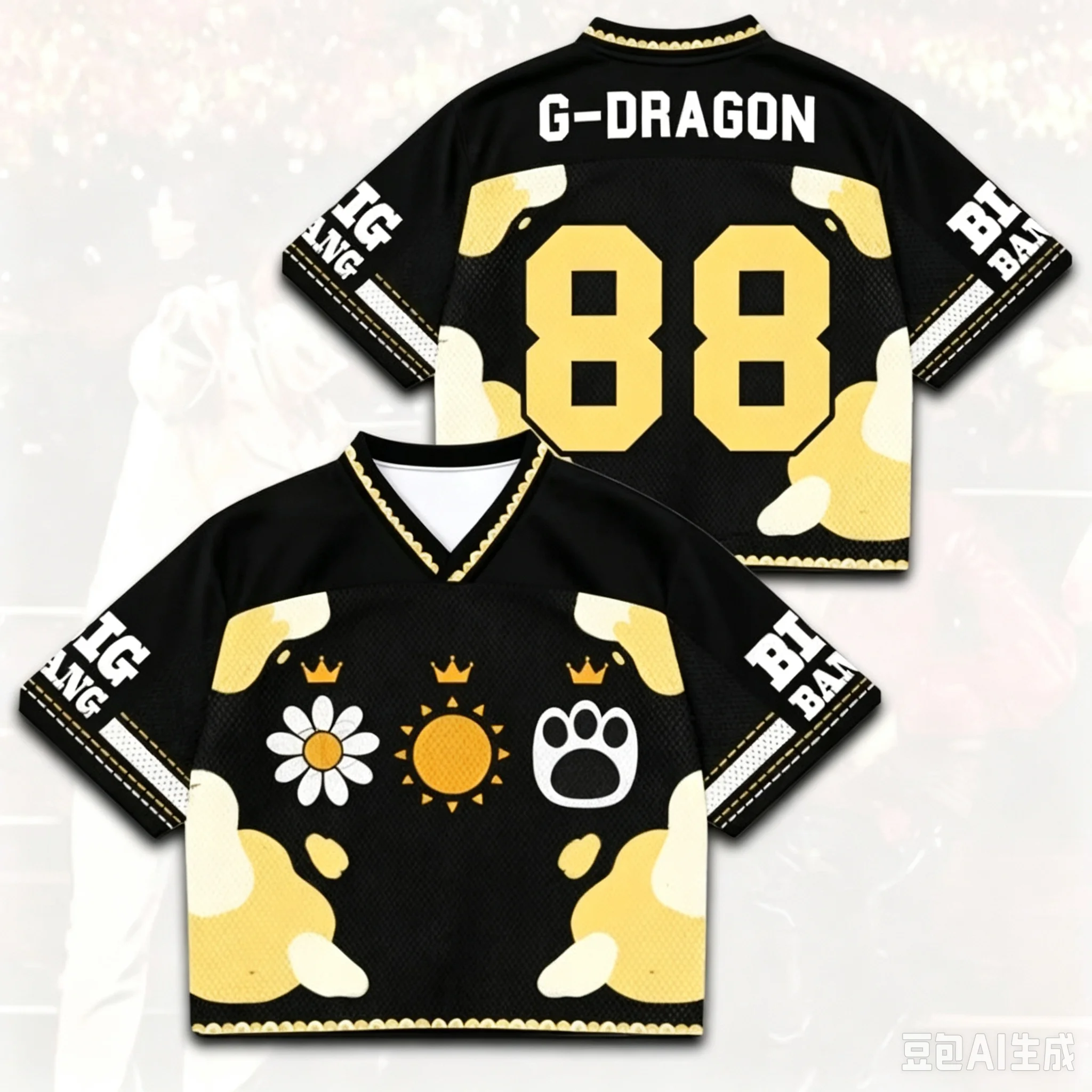 2026 New Legendary BIGBANG Crown Icons Concert Tour Merch T-Shirt For Men Women Y2k Comfortable Outdoor V-Neck Tee Women T-Shirt