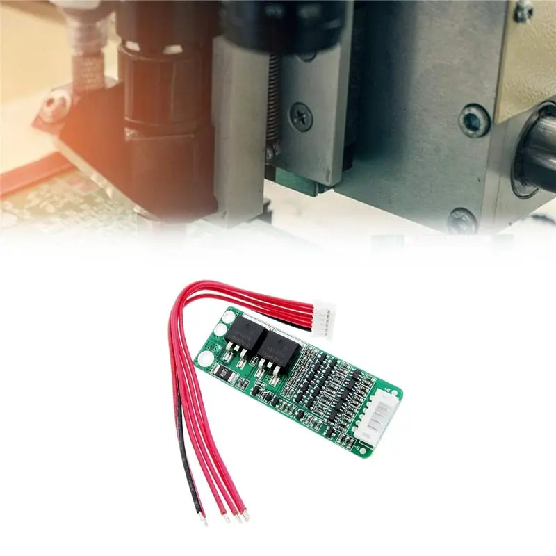 ABQU 5S 21V 56A Lithium Battery Charging Protection Board with Cable Short Circuit Overload Overcurrent Protection