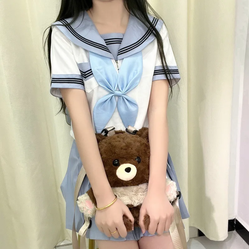 Blaue orthodoxe College-Stil japanische koreanische Schüler Schuluniform JK Uniformen Mädchen Anime Cosplay Matrosenanzug Klasse Top Seifuku