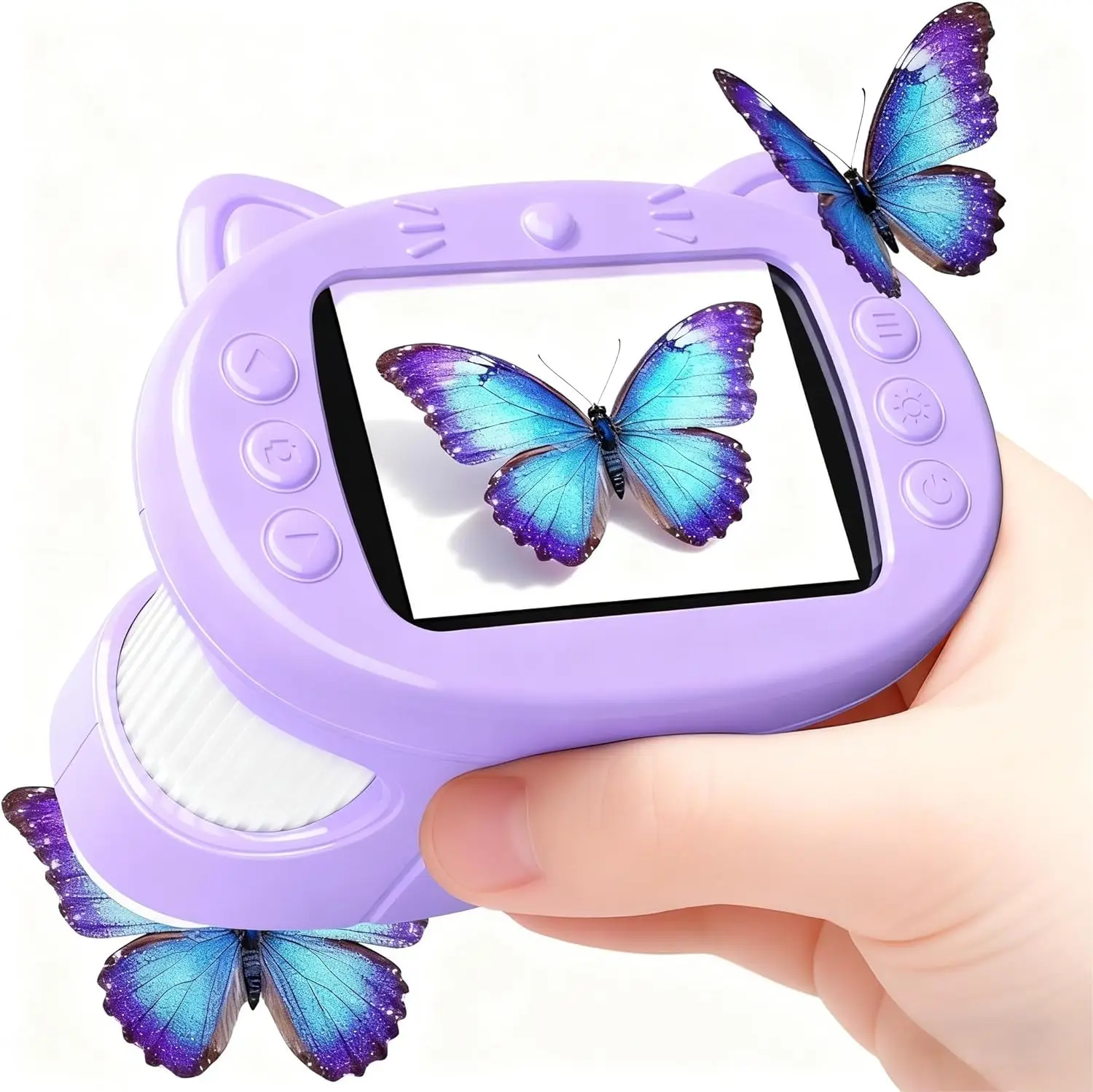 

4K Handheld Digital Microscope for Kids: Portable STEM Educational Science Toy Gift for Boys Girls Ages 4-12