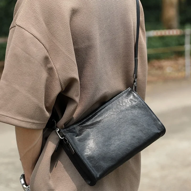 SENOFAN 2025 torba na ramię mężczyźni dojazdy do pracy prawdziwa skóra bydlęca torby kurierskie typu Crossbody dla mężczyzny o dużej pojemności Ipad tornistry męskie
