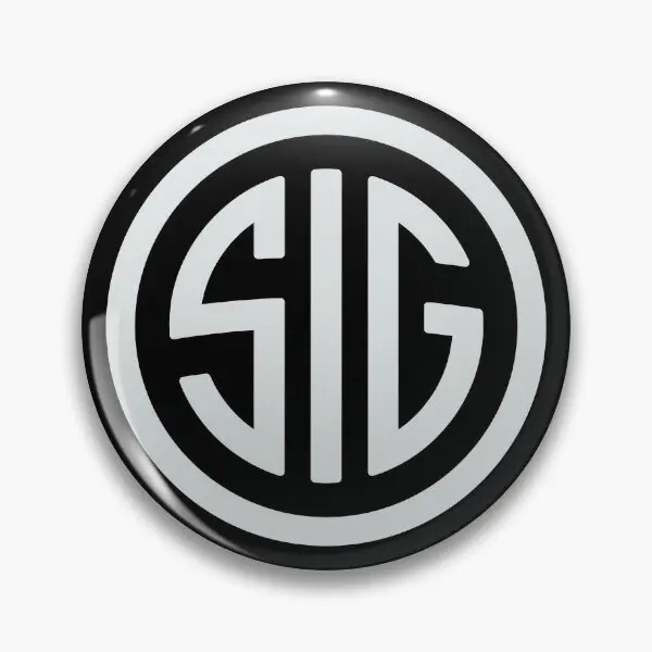 Sig Sauer  Soft Button Pin Lapel Pin Funny Hat Cartoon Gift Creative Badge Women Decor Metal Lover Brooch Collar Fashion Clothes