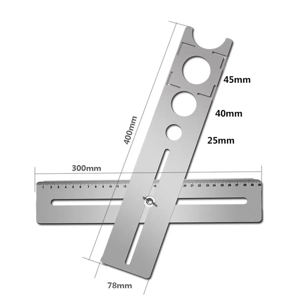 Stainless Steel Tile Opener Locator Universal Drilling Tool Silver for Water Electricity Positioning Interior Decorate Plumber