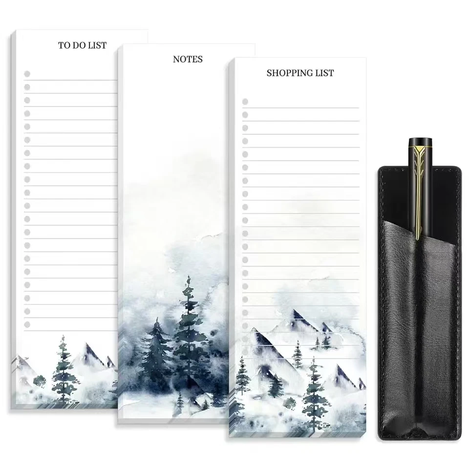 

50 Sheet Landscape Series Magnetic Fridge Memo Pad Non-sticky To Do List Planner Shopping List Message Paper Non-sticky Note