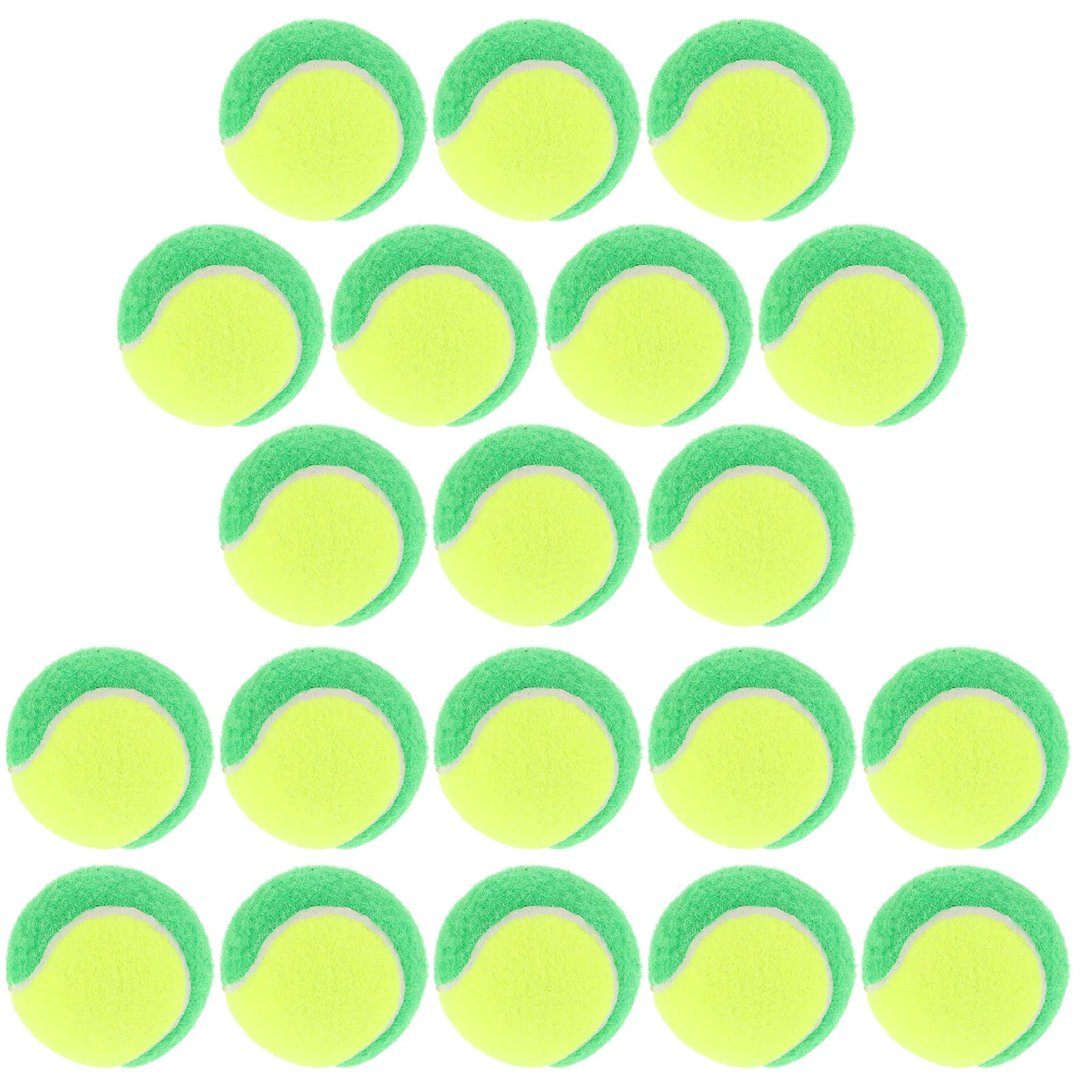 

20 Pcs Tennis Training Props Dog Bouncy Toys Chew The Outdoor Sports Ball Activity Balls Green for Small Dogs Indoor Catch