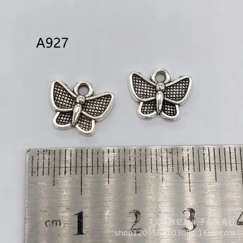 Factory 100Pieces Combined  13mm Butterfly Earrings Bracelet Necklace Clothing Gift Decoration Bookmark Material Pendant