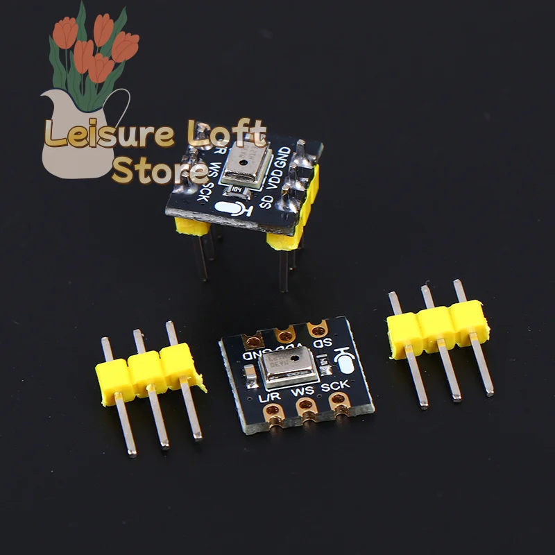INMP441 MEMS Microphone Module 24-bit High Precision Low Power I2S Output for ESP32, Arduino, IoT Voice Recognition