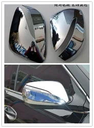 2Pcs For Hyundai IX45 New Santa FE 2013 To 2017 ABS Chrome Car Rearview Mirror Molding Trim Side Mirror Cover Protectors