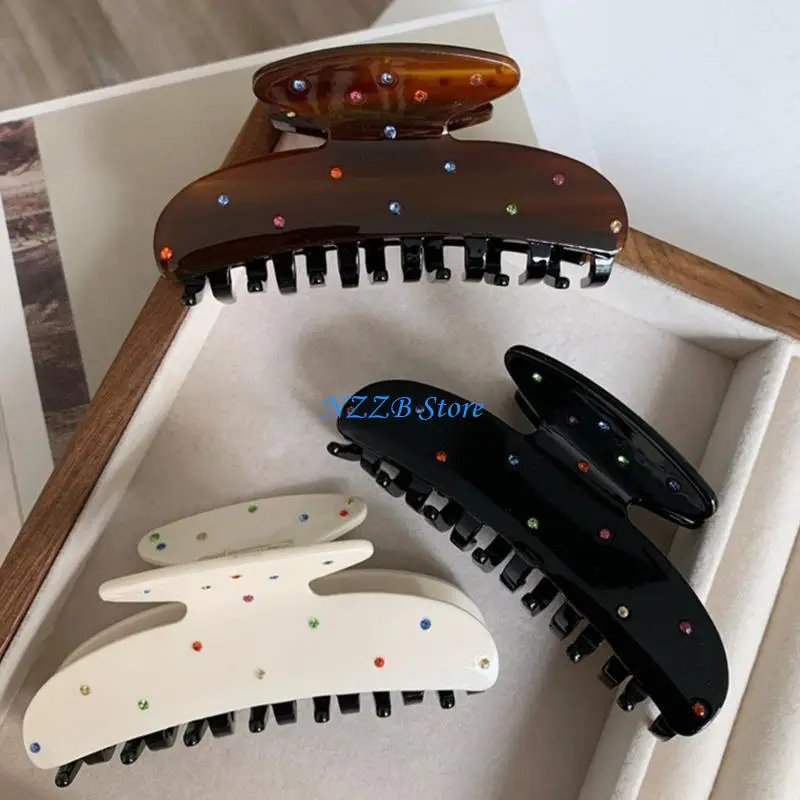 

T21F Elegant Hair Claw Elegant Jaw Hairpin for Woman Girl Taking Photo