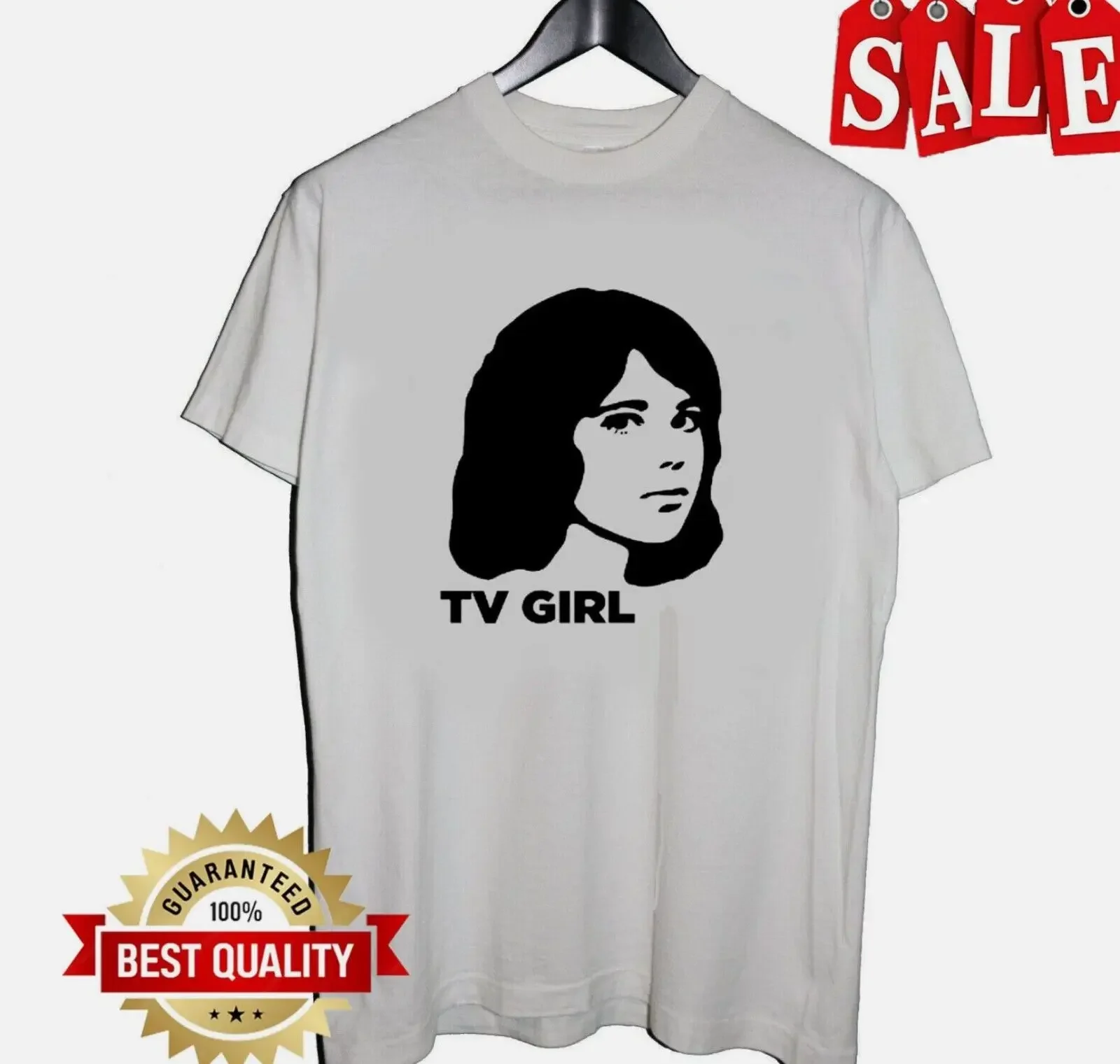 DREAM GIRL TEE, TV girl band shirt, pop rock band, cotton white