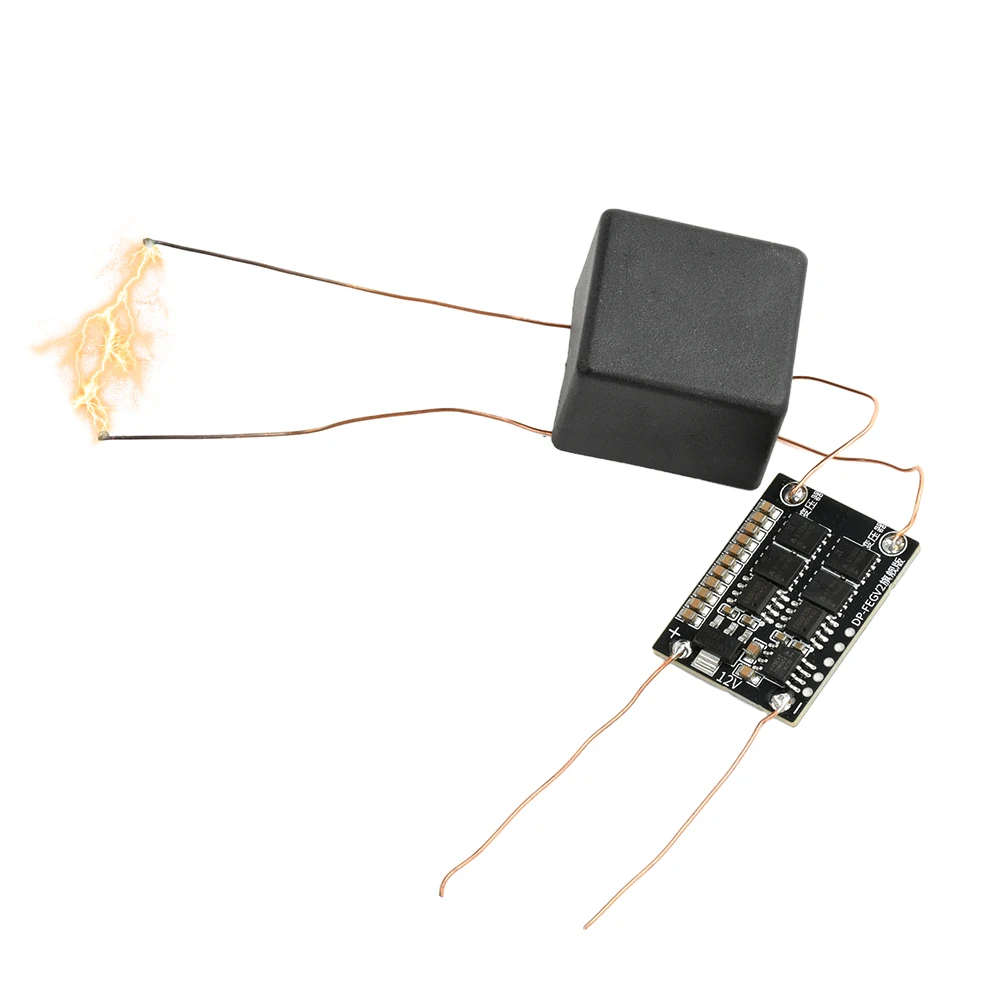 Dc 4-12v para ac 20kv arco ignição módulo de alta tensão placa de acionamento transformador isqueiro ampla entrada de tensão saída ac de alta frequência