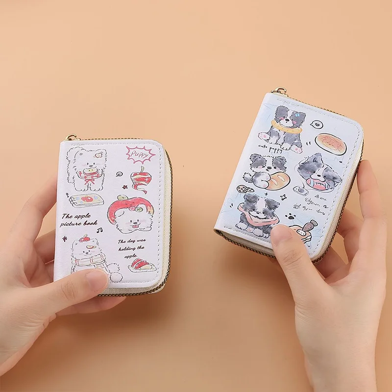 2025 New Border Collie Card Holder for Men & Women, Large Capacity Multi‑Card Slots Coin Purse, Christmas Gift