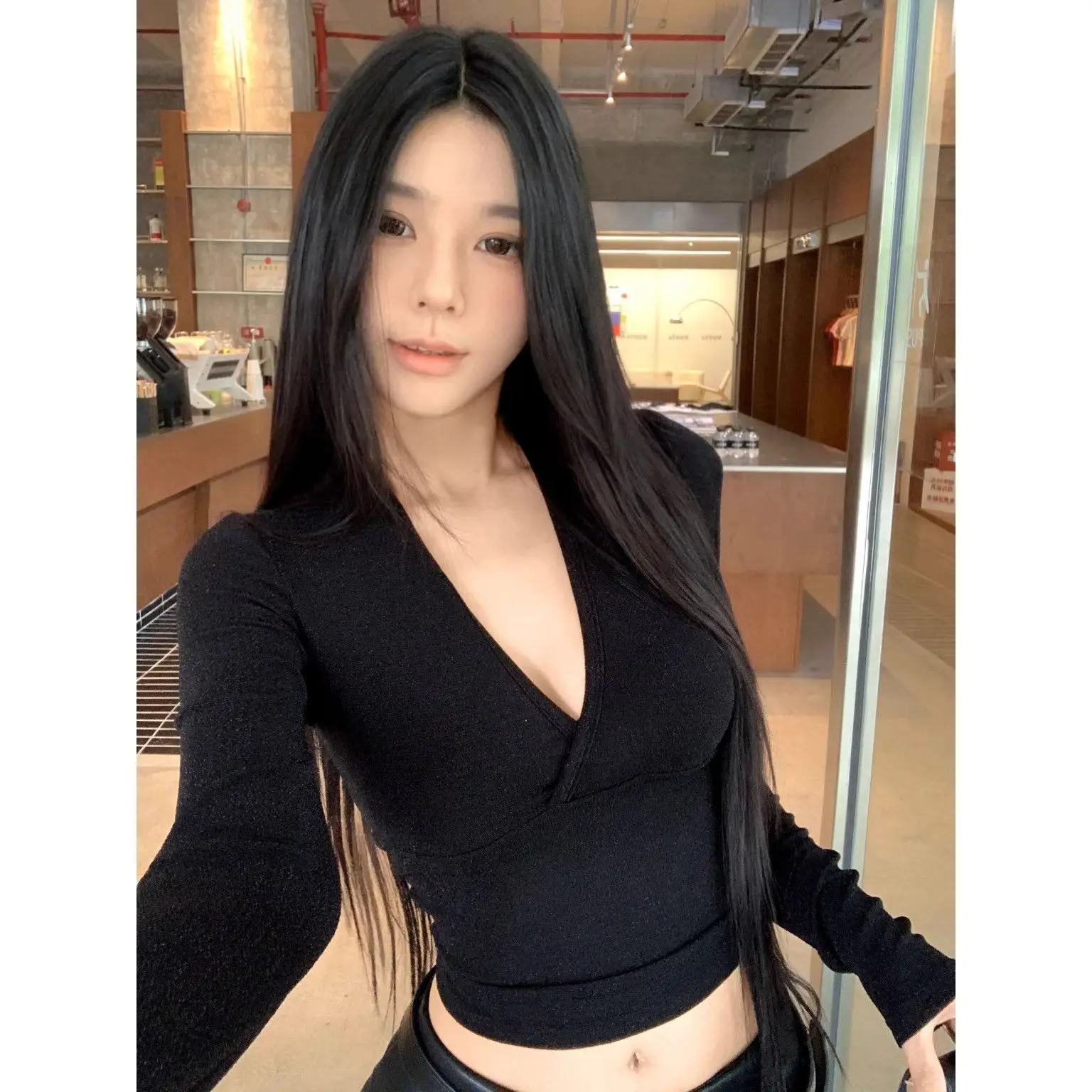 

Long Sleeved T Shirts Woman Cotton Womens Summer Stripe Patchwork Ribbon Tie Campus Quickdry Layered Lightweight Airy Youth