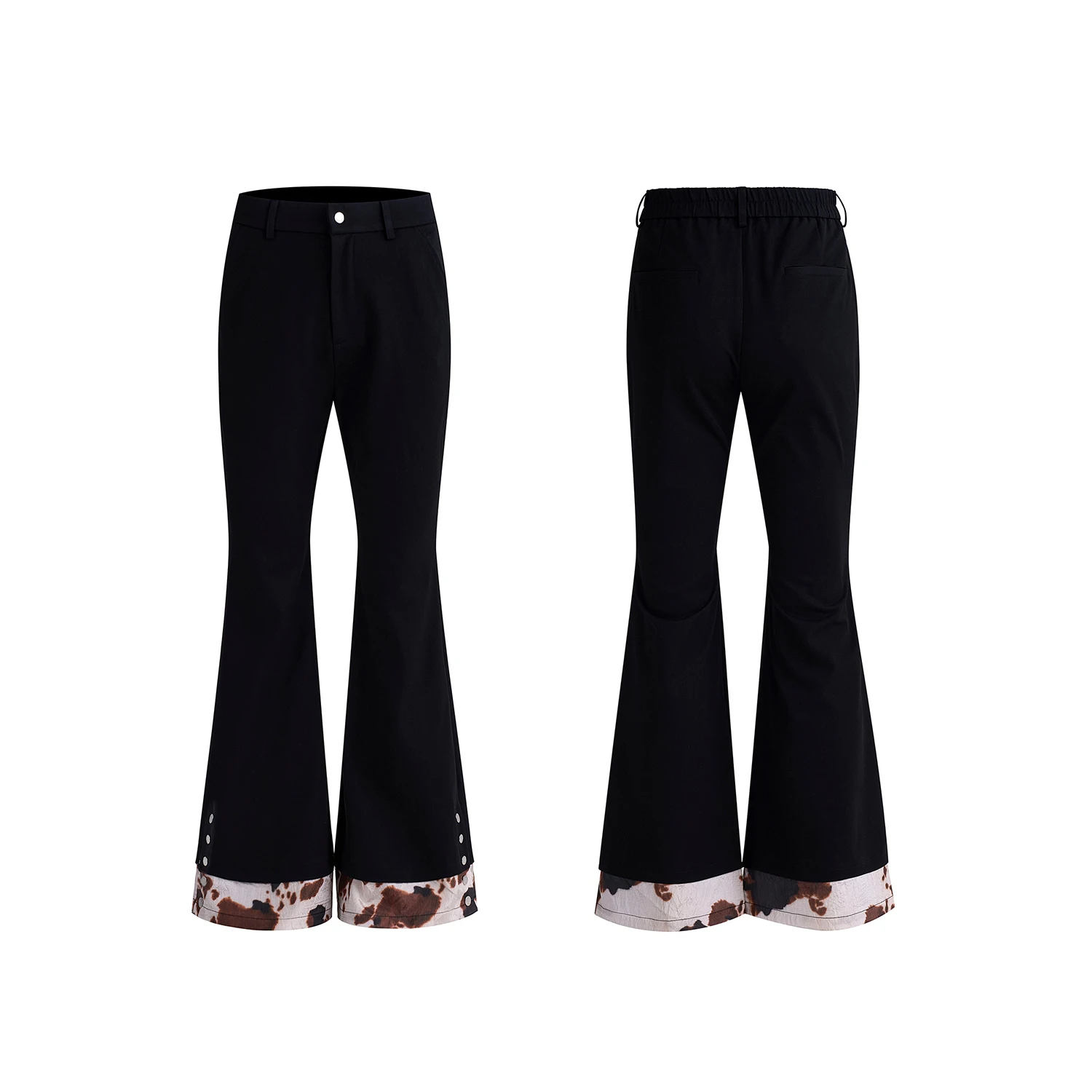 Men's 2025 Autumn New Chic 2pcs Male High-end Long Sleeve Color Matching Faux Two-piece Blazers Suit Pants Men's Two-piece Sets