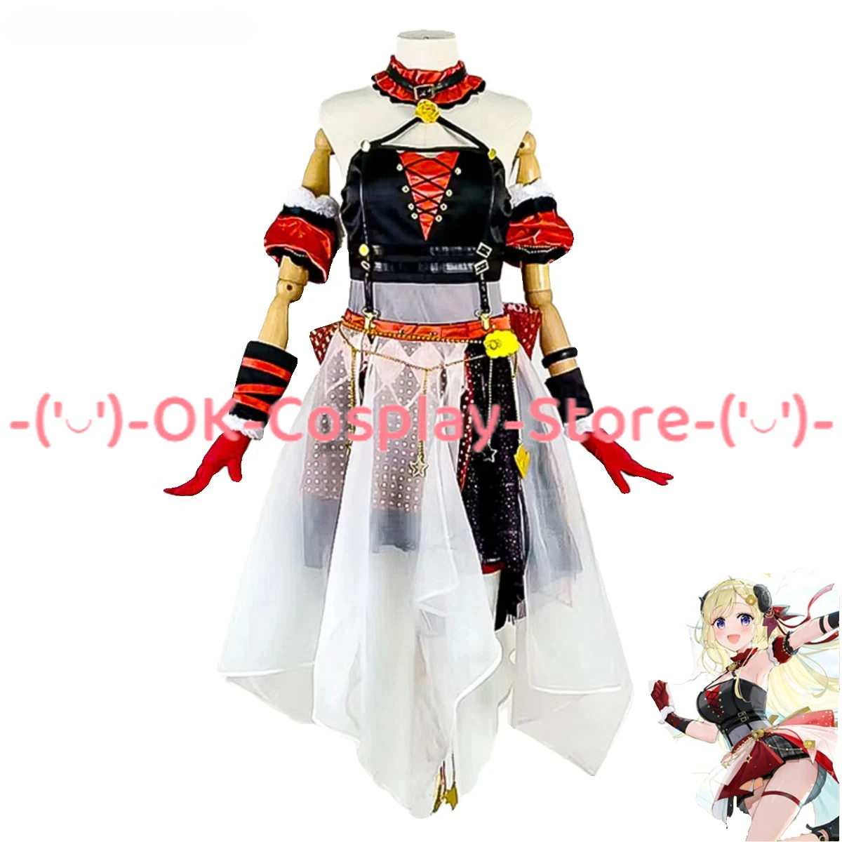 

Tsunomaki Watame Cosplay Costume Vtuber Cosplay Women Cute Party Dress Halloween Carnival Uniforms Anime Clothing Custom Made