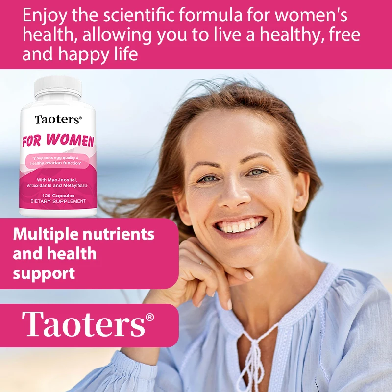 

Inositol and Vitamin E - Boosts Energy, Improves Mood, Supports Ovarian Function, and Promotes Women's Health, 120 Capsules
