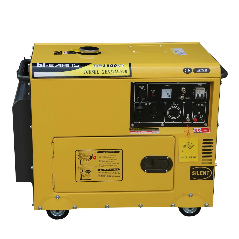 3KW 60HZ 110V 220V  Silent dies el generator