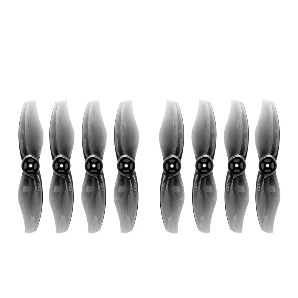 Gemfan 2015 hélice de 2 lâminas de 2 polegadas, eixo de 1,5 mm, conjunto de 8 peças de material de PC durável Micro FPV Drone RC Quadcopter peças de reposição