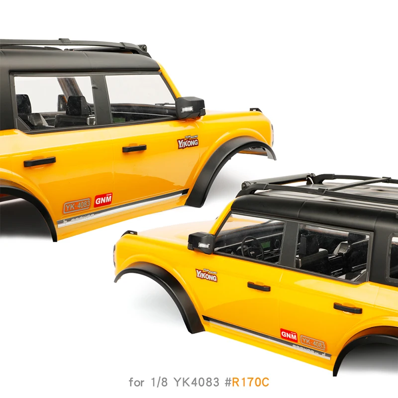 Side Rok Rvs Decoratief Paneel Automotive Shell Simulatie Modificatie voor 1/8 RC Crawler Auto Traxxas YK4083 Onderdelen