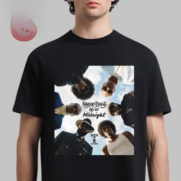 Camiseta de Verano para Hombre, Algodón, Cómoda, de Alta Calidad, Estilo Retro 2000, Ins Y2k, del Álbum 10 Til Midnight de Snoop Dogg 2026