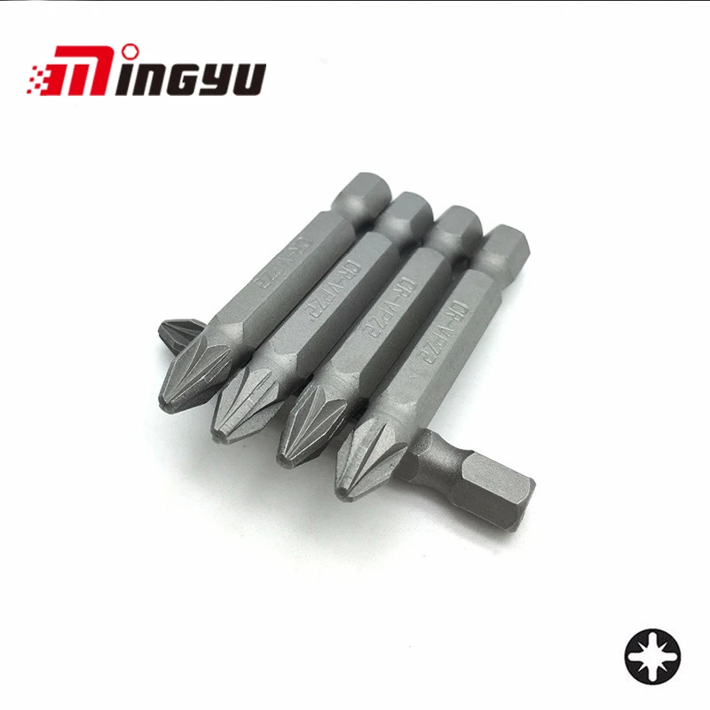 

5Pcs 1/4" 50mm Pozidriv PZ2 Screwdriver Bit Set Tools Repair Screwdrivers Kit Hex Shank Drill Bit For Power Household Hand Tools