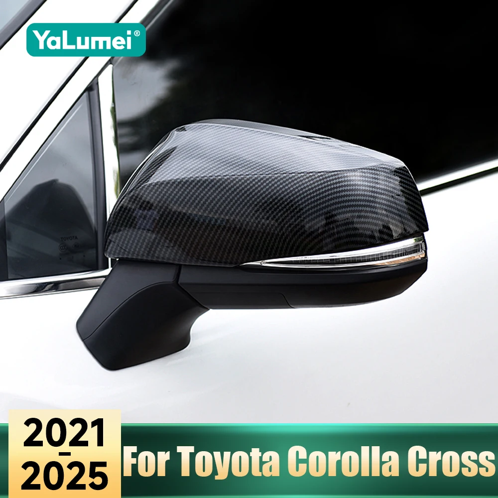 Für Toyota Corolla Cross XG10 Hybrid 2021 2022 2023 2024 2025 Auto-Rückspiegelabdeckung Gehäuse Flügel Seitenspiegelkappe Zubehör