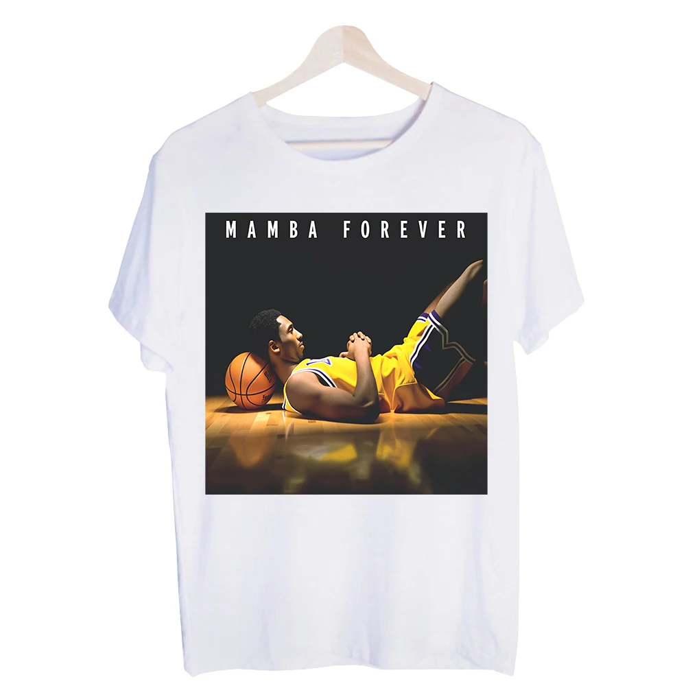Men's Basketball Player Graphic Tee, Short Sleeve Crew Neck T-Shirt for Casual Streetwear and Sports Fans
